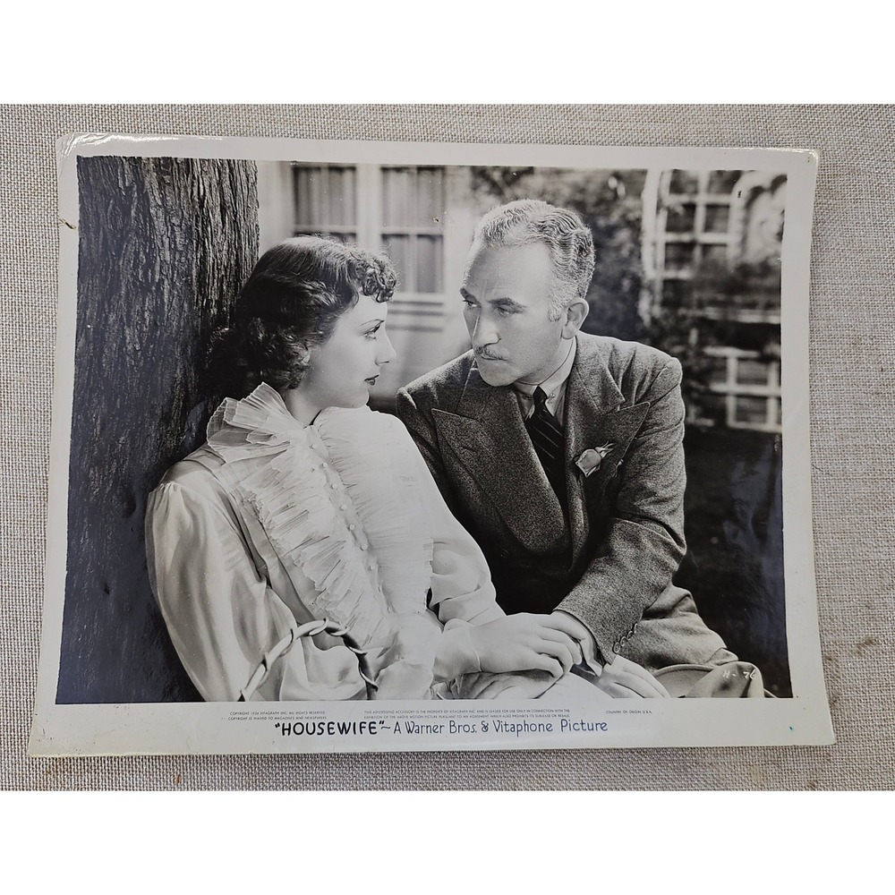 Warner Bros Housewife 1934 Movie Still Photo Bette Davis George Brent 8x10 Vtg